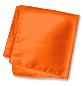 SINATRA STYLE ORANGE POCKET SILK